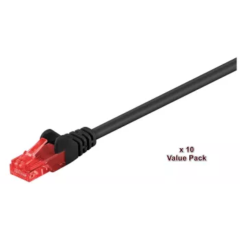 Microconnect V-UTP610SVP Netzwerkkabel Schwarz 10 m Cat6 U/UTP (UTP)
