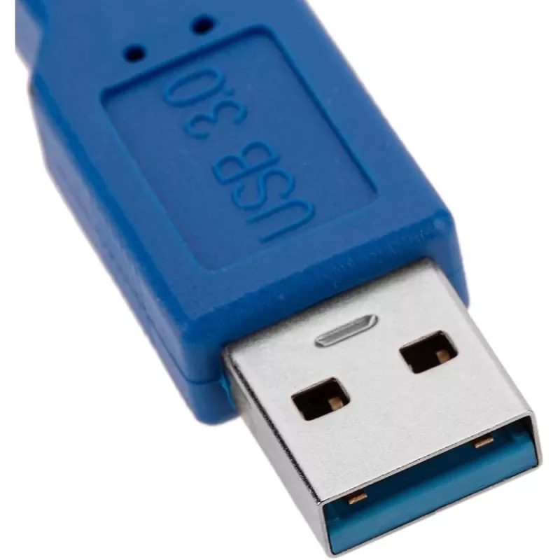 Techly USB 3.0 Verlängerungskabel A Stecker / A Buchse 0,5m blau ICOC U3-AA-005-EX