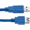 Techly USB 3.0 Verlängerungskabel A Stecker / A Buchse 0,5m blau ICOC U3-AA-005-EX