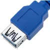Techly USB 3.0 Verlängerungskabel A Stecker / A Buchse 0,5m blau ICOC U3-AA-005-EX