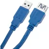 Techly USB 3.0 Verlängerungskabel A Stecker / A Buchse 0,5m blau ICOC U3-AA-005-EX