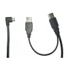MicroConnect MC-WA1945B Splitter-Kabel, USB 2.0 A Stecker auf USB 2.0 A Stecker + Mini-USB-Stecker