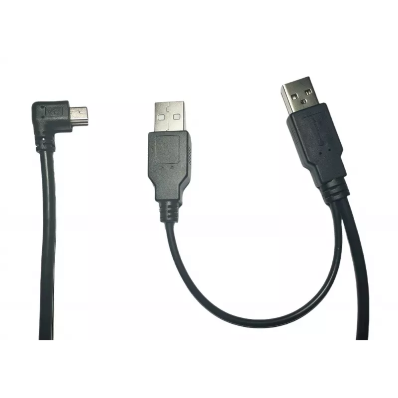 MicroConnect MC-WA1945B Splitter-Kabel, USB 2.0 A Stecker auf USB 2.0 A Stecker + Mini-USB-Stecker
