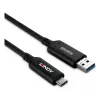 Lindy 50m USB 3.2 Gen 1 Typ-A-auf-C-Glasfaser-Hybridkabel