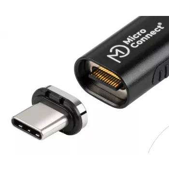 MicroConnect MC-LS-USB4MP2S Premium USB4 Magnetstecker, 40 Gbit/s, 240 W, 8K (2 Stück)