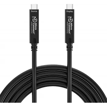USB-C-Kabel MicroConnect MC-USB3.2CC10-8K-OP 10 m, unterstützt bis zu 8K