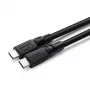 USB-C-Kabel MicroConnect USB3.2CC01-LSZH, USB-C auf USB-C, 100W, USB 3.2 Leistung, LSZH-Mantel