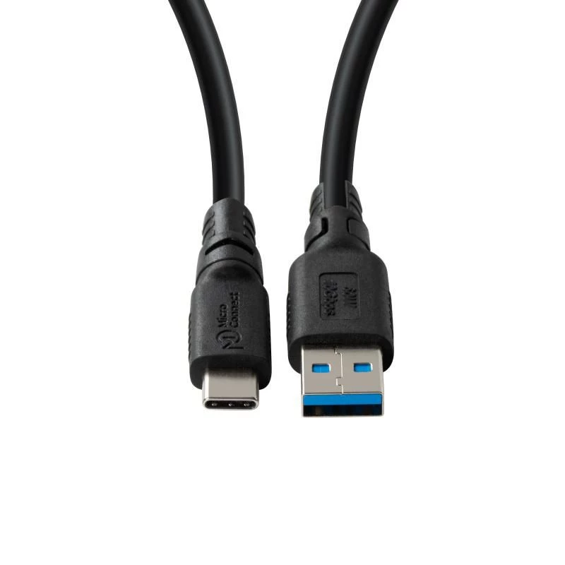 USB-C-auf-USB-A-Adapterkabel MicroConnect USB3.2AC1-LSZH, 1 m, USB 3.2