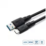 MicroConnect USB3.2AC2-LSZH ColorFlex USB-C-auf-USB-A-Kabel, USB 3.2, 60 W, 10 Gbit/s, LSZH