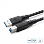 MicroConnect USB3.0AB3B-LSZH USB 3.2 A-B Gen 1 Kabel, 3 m, LSZH, ColorFlex