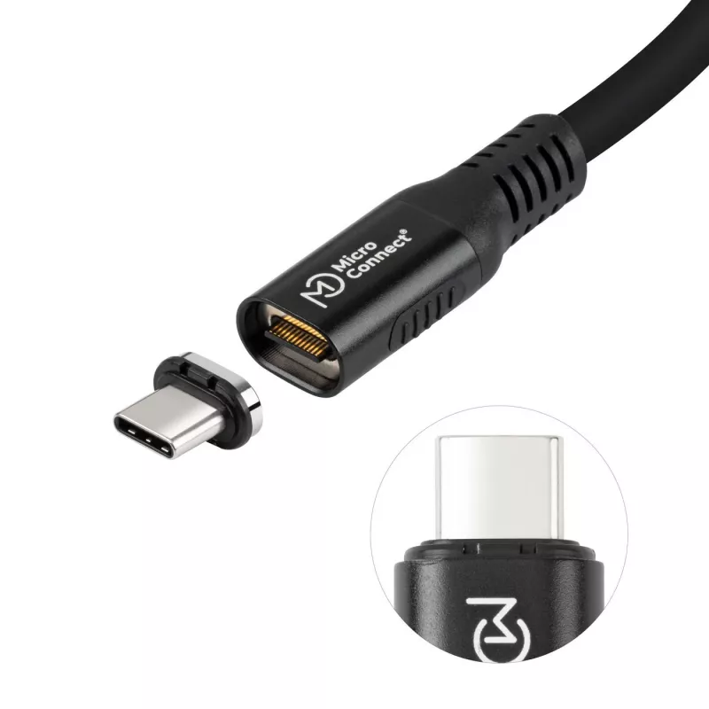 Microconnect MC-LS-USB4CC2.0 USB-Kabel 2 m USB C Schwarz