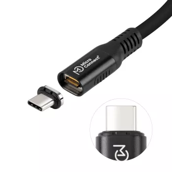 Microconnect MC-LS-USB4CC1.0 USB-Kabel 1 m USB C Schwarz