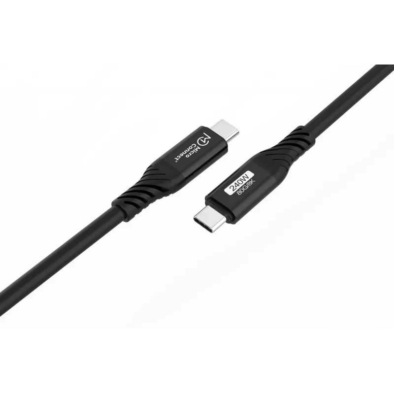 MicroConnect USB4CC05-240W-80GBPS Premium USB4 Gen 4 USB-C-Kabel, 0,5 m, 80 Gbit/s, 240 W