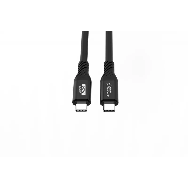 MicroConnect USB4CC05-240W-80GBPS Premium USB4 Gen 4 USB-C-Kabel, 0,5 m, 80 Gbit/s, 240 W