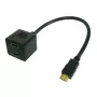 Techly ICOC-HDMI-F-002 HDMI-Video-Splitterkabel, HDMI-Stecker auf 2x HDMI-Buchse