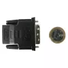 Cable-Adapter DVI-D Schwarz Techly IADAP-DVI-HDMI-F