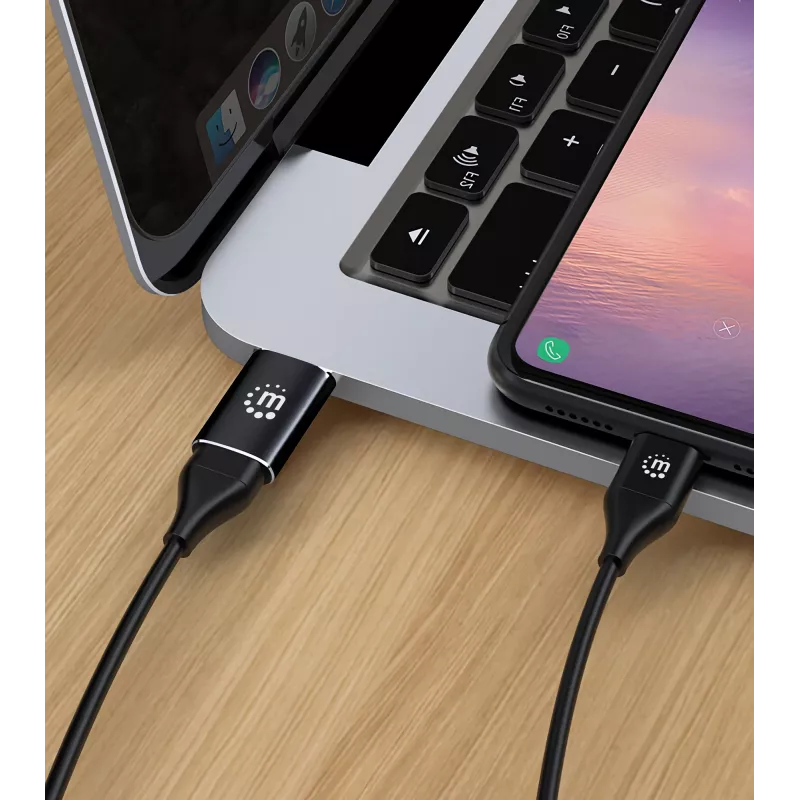 Manhattan 153980 USB-C-(Buchse)-auf-USB-A-(Stecker)-Adapter, USB 3.2 Gen 2, 10 Gbit/s