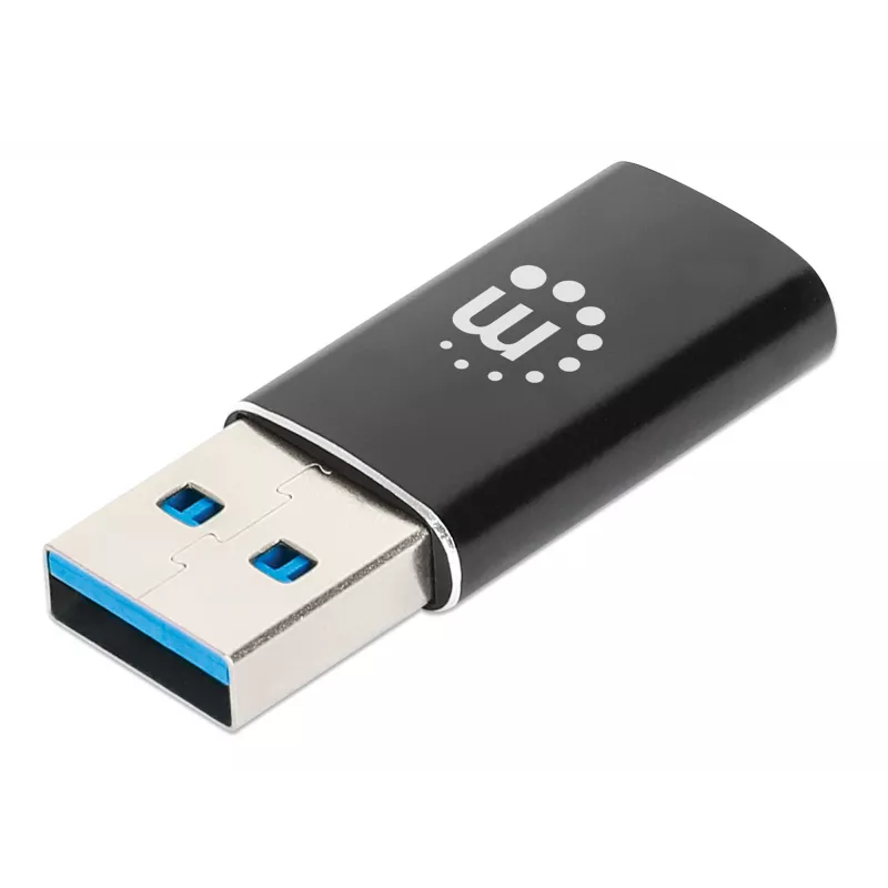 Manhattan 153980 USB-C-(Buchse)-auf-USB-A-(Stecker)-Adapter, USB 3.2 Gen 2, 10 Gbit/s