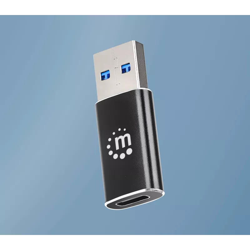 Manhattan 153980 USB-C-(Buchse)-auf-USB-A-(Stecker)-Adapter, USB 3.2 Gen 2, 10 Gbit/s