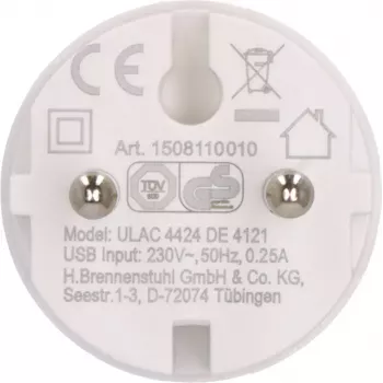 Netzstecker-Adapter Typ F Typ C Brennenstuhl 1508110010 2.4A USB