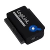 Schnittstellenkartenadapter LOGILINK AU0006C — USB Typ-A auf IDE/ATA und SATA, 1,2 m Kabel, schwarz