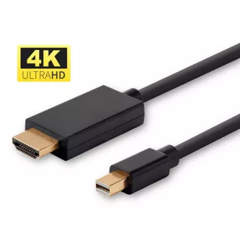 Microconnect MDPHDMI1B-4K Videokabel-Adapter 1 m Mini DisplayPort HDMI Typ A (Standard) Schwarz