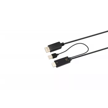 Microconnect HDMI-DP-CON3 Videokabel-Adapter 3 m HDMI Typ A (Standard) DisplayPort Schwarz