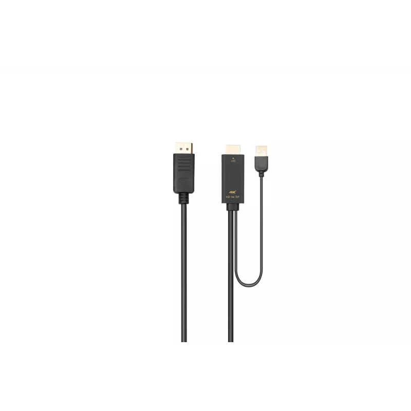 Microconnect HDMI-DP-CON3 Videokabel-Adapter 3 m HDMI Typ A (Standard) DisplayPort Schwarz