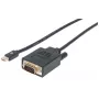 Manhattan 152167 Mini-DisplayPort-auf-VGA-Videokonverter, Schwarz