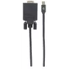 Manhattan 152167 Mini-DisplayPort-auf-VGA-Videokonverter, Schwarz