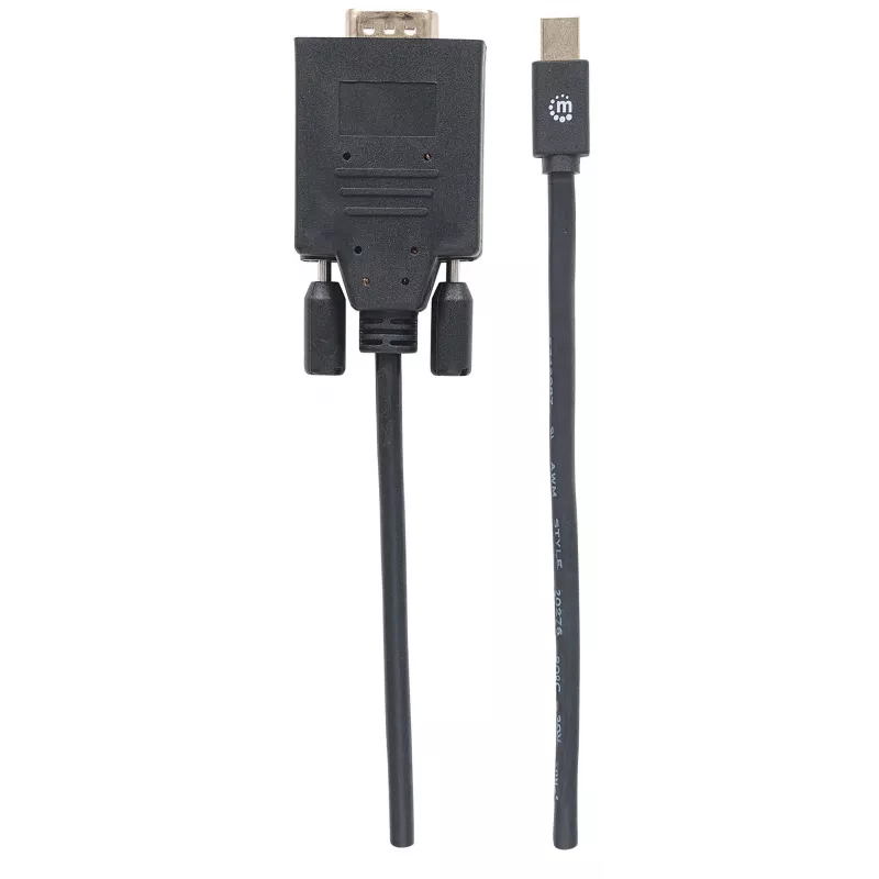 Manhattan 152167 Mini-DisplayPort-auf-VGA-Videokonverter, Schwarz