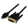 StarTech.com 1 m Micro-HDMI-auf-DVI-Kabel – Micro-HDMI-auf-DVI-Adapterkabel – Micro-HDMI Typ-D-Gerät auf DVI-D Single Link Monitor/Display/Projektor Videokonverterkabel – robust