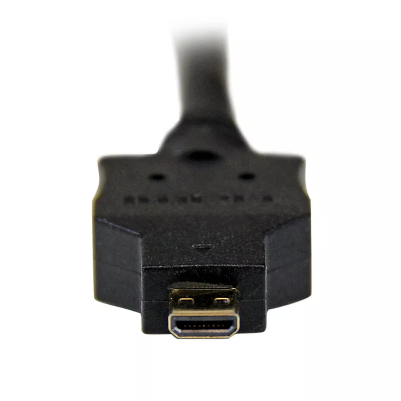 StarTech.com 1 m Micro-HDMI-auf-DVI-Kabel – Micro-HDMI-auf-DVI-Adapterkabel – Micro-HDMI Typ-D-Gerät auf DVI-D Single Link Monitor/Display/Projektor Videokonverterkabel – robust