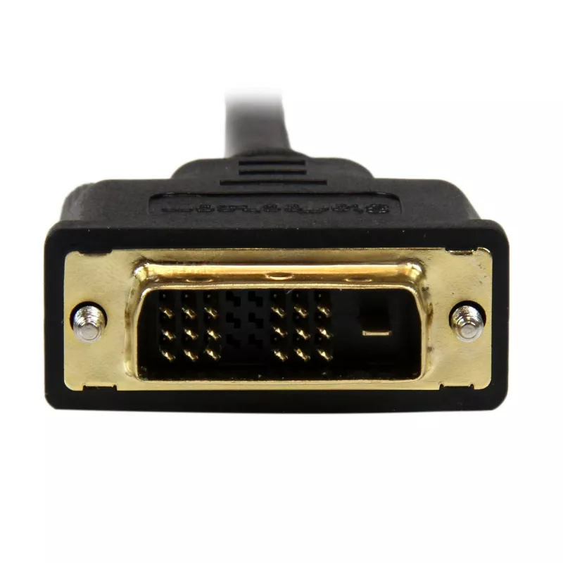 StarTech.com 1 m Micro-HDMI-auf-DVI-Kabel – Micro-HDMI-auf-DVI-Adapterkabel – Micro-HDMI Typ-D-Gerät auf DVI-D Single Link Monitor/Display/Projektor Videokonverterkabel – robust