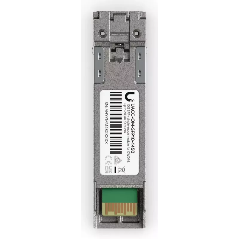 Ubiquiti UACC-OM-SFP10-1450 SFP+ CWDM Transceiver-Modul, 10 Gbps, 1450 nm, Singlemode, Duplex-LC-UPC, 20 km