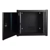 Wandmontage-Rack LOGON RWP09U56BL 9U Schwarz Schlüsselschloss