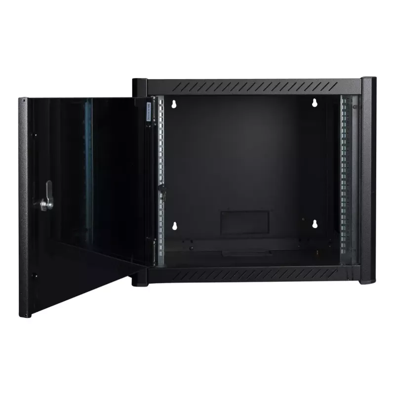 Wandmontage-Rack LOGON RWP09U56BL 9U Schwarz Schlüsselschloss