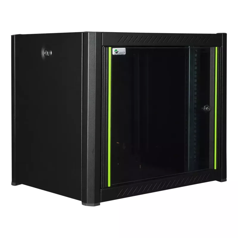 Wandmontage-Rack LOGON RWP09U56BL 9U Schwarz Schlüsselschloss