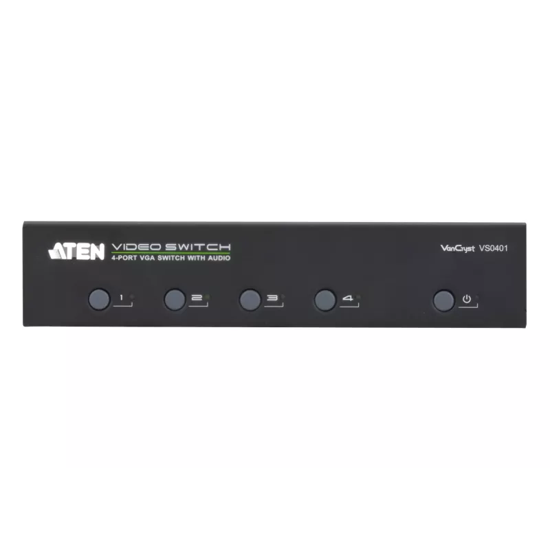 ATEN VanCryst VS0401 4-Port-VGA-Audio-/Video-Switch