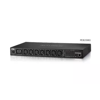 ATEN PE8208G eco PDU, geschaltet & pro Steckdose gemessen, 8 Steckdosen (7x C13, 1x C19), 16A, 1U
