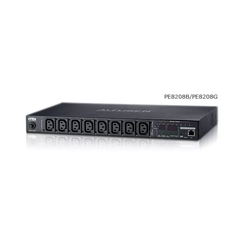 ATEN PE8208G eco PDU, geschaltet & pro Steckdose gemessen, 8 Steckdosen (7x C13, 1x C19), 16A, 1U