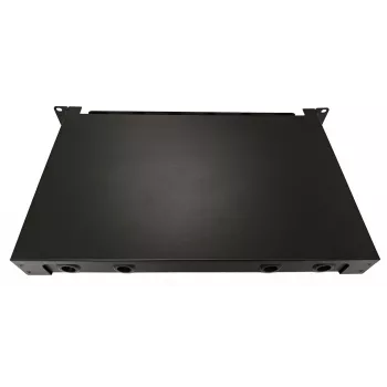 Lanview LVO-101015 LWL-Patchpanel ODF zum Herausziehen, 1U, 24 Fasern, LC, SM OS2