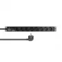 Lanview LVR-3MSCH-SPD-SCH8 Stromverteilungseinheit (PDU) 8 AC-Ausgänge 1U Schwarz