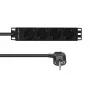 Lanview LVR-2MSCH-LIC-SCH4 10-Zoll-Steckdosenleiste, 4-fach Schuko