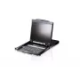 ATEN CL6700MW 17,3-Zoll Full HD Widescreen LCD-Rack-Konsole, DVI/HDMI, 1U, Schwarz