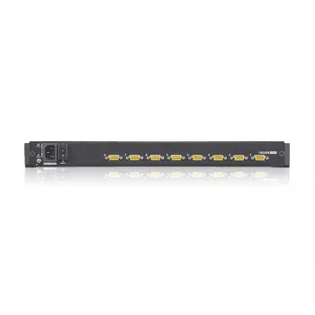 ATEN CL1308N Rack-Konsole 48,3 cm (19 Zoll) 1280 x 1024 Pixel Metall, Kunststoff Schwarz 1U