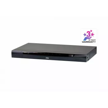 ATEN 8-Port 2-Bus CAT5e/6 KVM over IP Switch, LUC (Laptop USB Console), mit Audio & Virtual Media Support