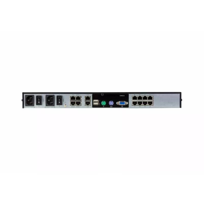 ATEN 8-Port 2-Bus CAT5e/6 KVM over IP Switch, LUC (Laptop USB Console), mit Audio & Virtual Media Support