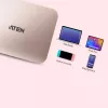 ATEN UH3235 USB-C 4K Ultra-Mini-Dock mit Power-Passthrough