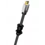 Vivolink VLDG22-B Schreibtisch-Kabeldurchführung für 22 mm Loch, Aluminium, Schwarz